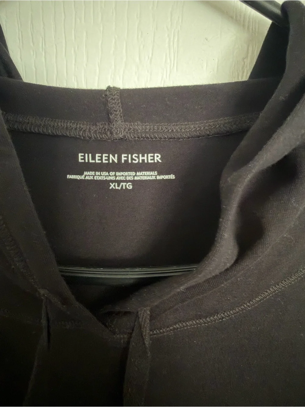 Eileen Fisher Black Sleeveless A-Line Tunic - Picture 2 of 5